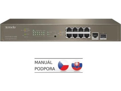tenda teg5310p 8 150w gigabit l3 poe switch 130w 8x 1gb s poe 2x rj45 sfp stp igmp vlan rack ien407697