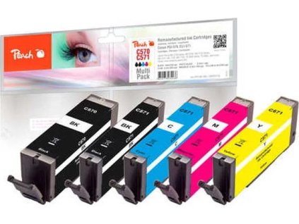 peach kompatibilni cartridge canon pgi 570 cli 571 multipack bk pbk c m y ien414684
