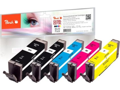 peach kompatibilni cartridge canon pgi 570xl cli 571xl multipack bk pbk c m y ien414688