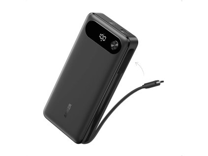 anker power bank 20000mah 87w s vestavenym usb c kabelem cerna ien535149