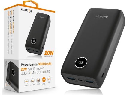 aligator power delivery 20w 30 000 mah cerna ien536656