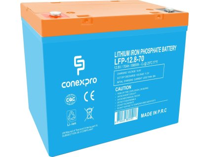 conexpro baterie lifepo4 12 8v 70ah smart bms bluetooth ien519369