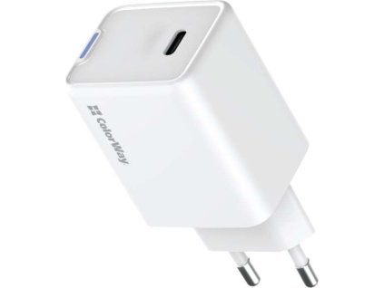 colorway 1x usb c sitova nabijecka gan pd pps 45w bila ien563384