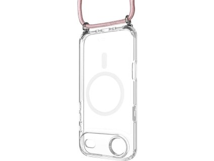 pouzdro fixed magpure neck s ruzovou snurkou na krk pro apple iphone air ien562833