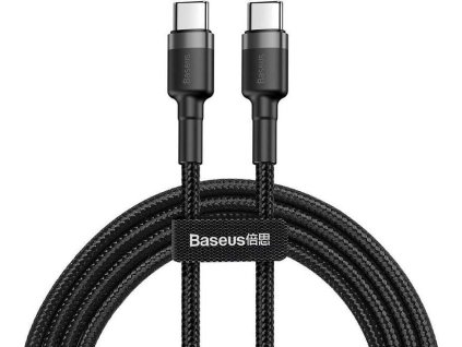 baseus cafule series nabijeci datovy kabel usb c na usb c pd2 0 60w flash 2m seda cerna ien437940