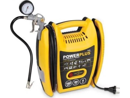 powerplus powx1705 kompresor bezolejovy 1100w 8 bar 5 ks prislusenstvi ien272127