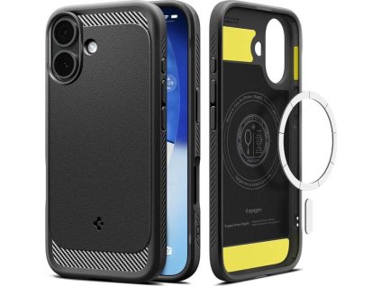 spigen rugged armor magsafe matte black iphone 17 ien559196