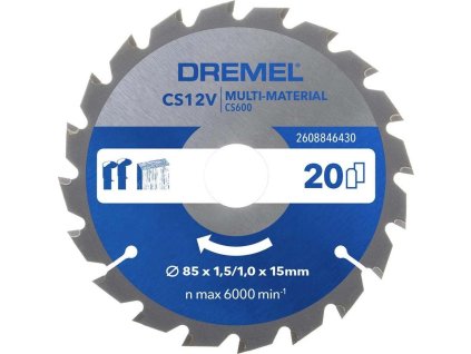 dremel pilovy kotouc st mm h 85x15 t20 2608846430 ien563905