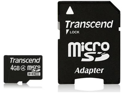 transcend microsdhc 4gb class4 adapter ien123170