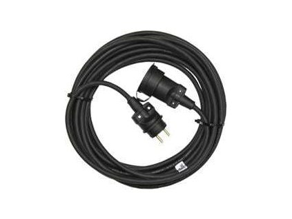 venkovni prodluzovaci kabel 30m 1 zasuvka cerny guma 230 v 1 5mm2 ig431032
