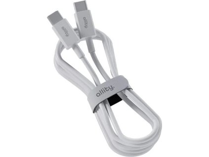 datovy kabel allity auc 03 usb c usb c 1m 100w bily ien533703