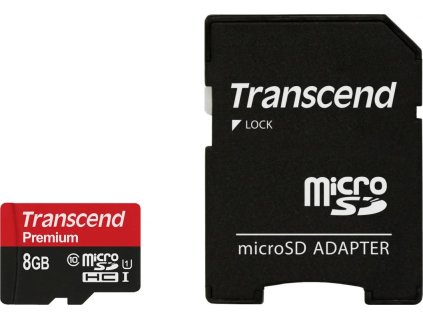 transcend microsdhc 8gb class10 uhs i premium adapter ien159008