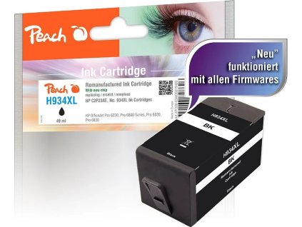 peach inkoustova napln cerna kompatibilni s hp 934xl c2p23ae ien221101