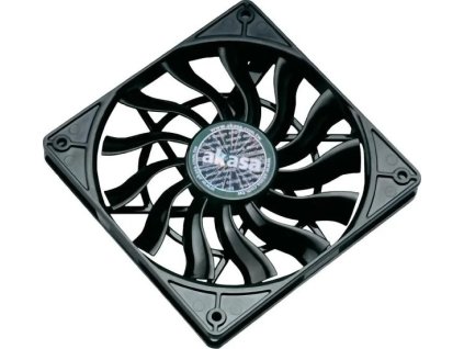 akasa ventilator ak fn078 120mm vyska 15mm enter bearing lozisko 4pin pwm cerny ien204533