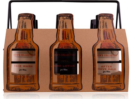 accentra set koupelovy men s collection 6 ks pivnich lahvi v dratenem kosi ien564866