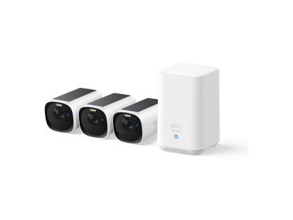 venkovni kamera se solarnim nabijenim anker eufy e40 sada 3ks jednotka homebase 2 2k bila ien564785