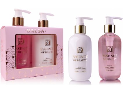 accentra sada pece o ruce essence of beauty v darkove ruzove krabicce s pumpickou kolekce salsa ien564926