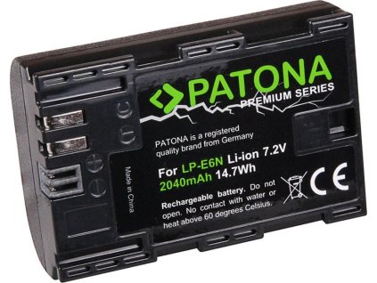 patona pt1259 canon lp e6n 2040mah li ion premium 80d ien332613