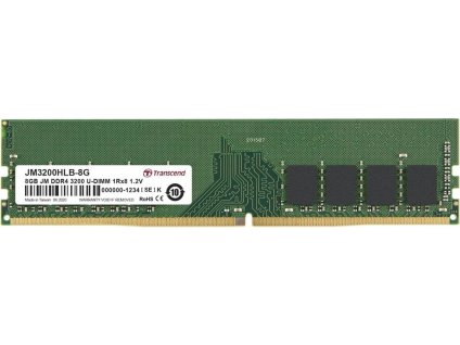 transcend jetram 8gb ddr4 3200mhz cl22 ien361370