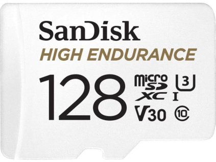 sandisk high endurance microsdxc 128gb 100mb s uhs i u3 class 10 adapter ien444095