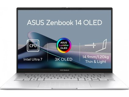 asus zenbook 14 oled ux3405ca oled382x foggy silver celokovovy ien544198