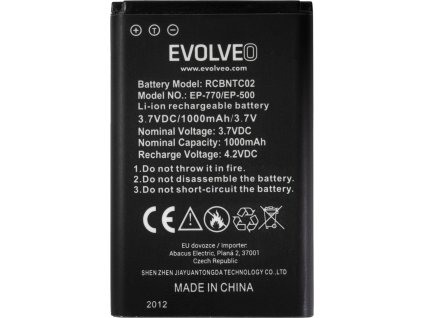 evolveo orig baterie 1000 mah pro easyphone fd fp fs fm fl ep 500 700 770 771 800 801 ien543376