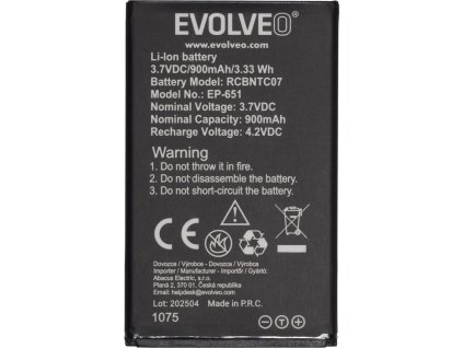evolveo orig baterie 900 mah pro easyphone xg ep 650 ien567754