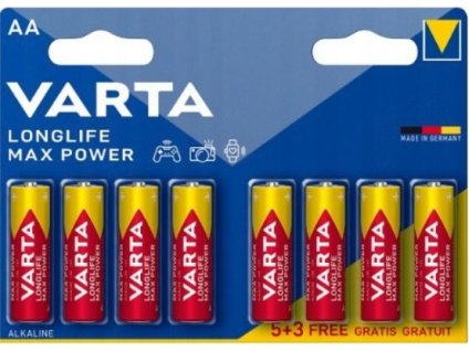 varta varta longlife max power alkalicke baterie aa 8 ks ien561557