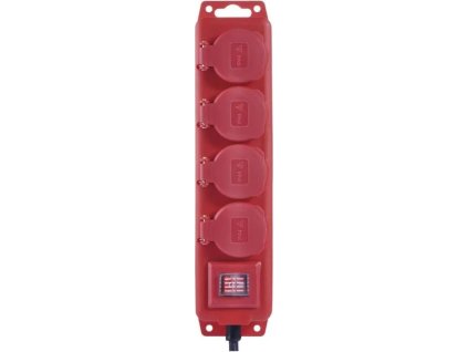 prodluzovaci kabel gumovy 4 zasuvky 10m 1 5mm2 ip44 ien334042