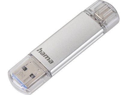 hama flash pen laeta usb c usb a 3 1 64 gb 40 mb s stribrny ien524296