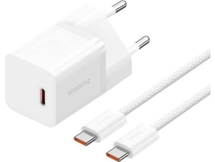 nabijecka do site baseus gan5 30w s usb c usb c kabelem 100w 1m 1xusb c bila ien569290