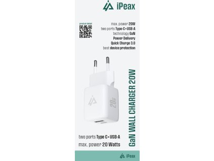 ipeax gan sitova nabijecka 20w usb c usb a bila ien566711