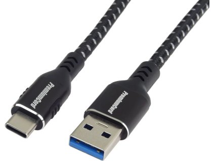 premiumcord kabel usb c usb 3 0 a usb 3 2 generation 1 3a 5gbit s bavlneny oplet a hlinikove konektory 2m ien535096