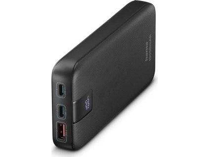 hama pd 10 powerbanka 10000 mah 3 vystupy 2x usb c 1x usb a led displej pd qualcomm ien524281
