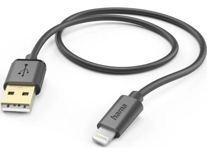 hama mfi usb kabel pro apple usb a lightning 1 5 m cerny ien496071