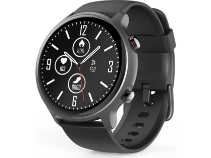 hama fit watch 6910 sportovni hodinky gps pulz oxymetr kalorie vode odolne cerne ien460411