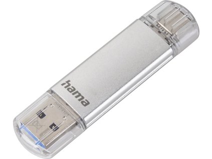 hama flash pen laeta usb c usb a 3 1 128 gb 40 mb s stribrny ien524292