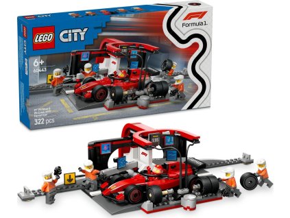lego city zastavka v boxech f1 a personal s vozem ferrari 60443 ien569003