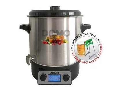 domo do42326pc plne automaticky zavarovaci hrnec nerez s lcd 27 l 2000 w ien319738