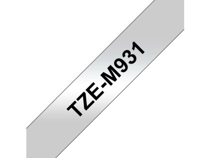brother tze m931 prusvitna matna cerna laminovana sirka 12mm delka 8m ien323828