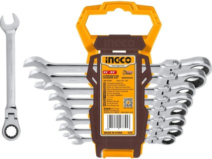 ingco hkspar1083 klic ockoplochy racnovy crmo 8 19mm 8ks crv ien535077