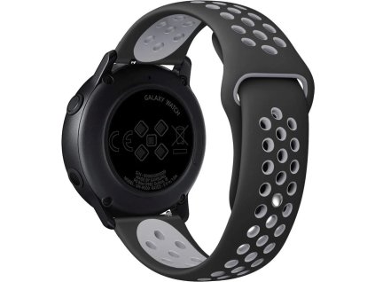 tactical double silikonovy reminek pro xiaomi amazfit pace black grey cerno sedy ien326206