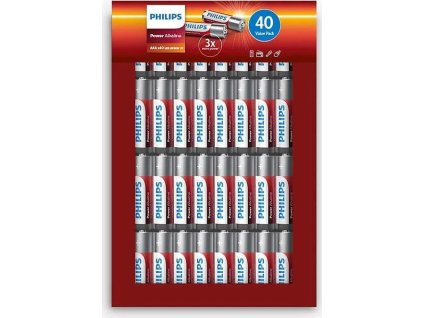 philips lr03p40fp 10 aaa power alkaline baterie 40ks ien472037