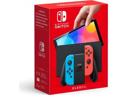 nintendo switch oled neon red blue ien382597