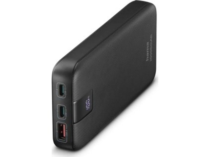 hama pd 20 powerbanka 20000 mah 3 vystupy 2x usb c 1x usb a led displej pd qualcomm ien524282