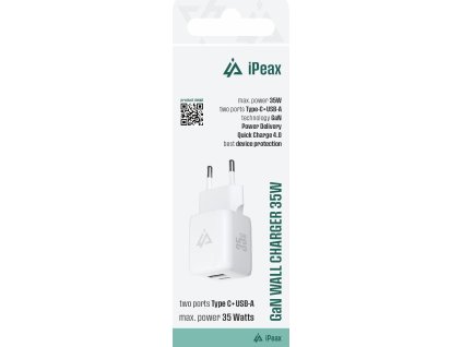 ipeax gan sitova nabijecka 35w usb c usb a bila ien566715
