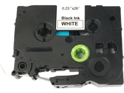 allprint pro brother tze 211 tz 211 6mm x 8m cerny tisk bily podklad ien391856