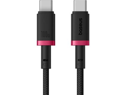 rychlonabijeci kabel baseus dura usb c usb c 1m 100w cerveno cerny ien539879