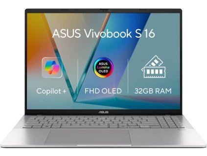 asus vivobook s16 s3607qa oled064w cool silver ien564812