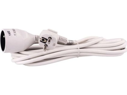 emos prodluzovaci kabel spojka 5m bily ien295947